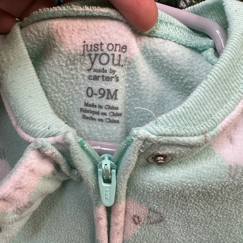 Carter's Green with sheeps‎ Sleep Sacks euc
